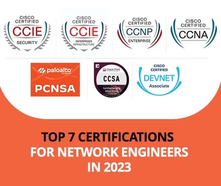 Top 7 certifications for network engineers in 2023