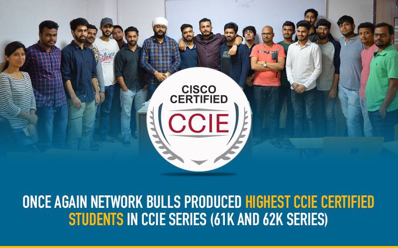 Once again Network Bulls Produced Highest CCIE Certified Students in CCIE Series - (61K and 62K Series)